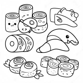 Sushi Coloring Page 1561-1248