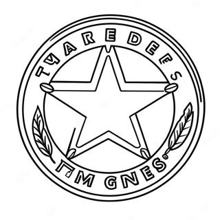 Texas Rangers Logo Coloring Page 15620-13214