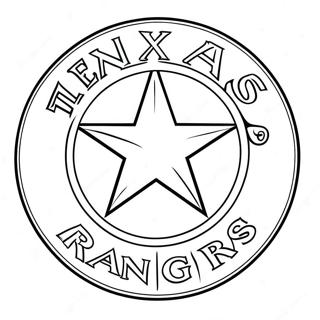 Texas Rangers Logo Coloring Page 15620-13216