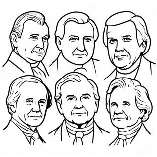 Famous Us Presidents Coloring Page 15631-13226