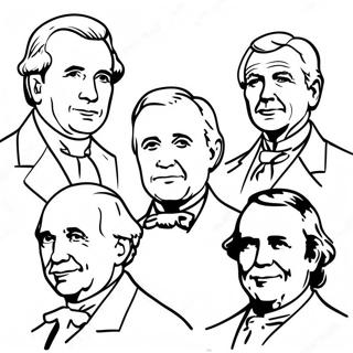 Famous Us Presidents Coloring Page 15631-13227