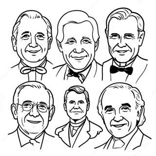 Famous Us Presidents Coloring Page 15631-13228