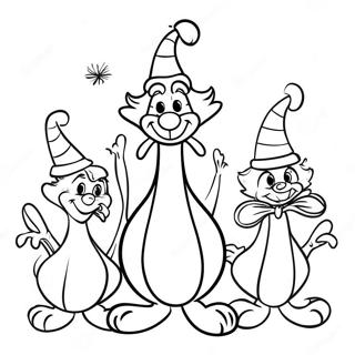 Cheerful Whoville Characters Coloring Page 15641-13234