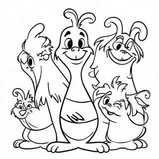 Cheerful Whoville Characters Coloring Page 15641-13236