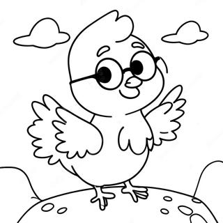 Chicken Little In The Sky Coloring Page 15651-13242