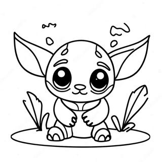 Stitch And Baby Yoda Coloring Page 15660-13246