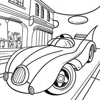 Classic Batmobile In Action Coloring Page 15671-13257