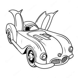 Classic Batmobile In Action Coloring Page 15671-13260