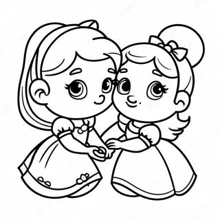 Adorable Baby Disney Princesses Coloring Page 1572-1257