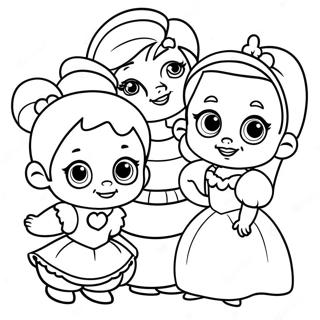 Adorable Baby Disney Princesses Coloring Page 1572-1258