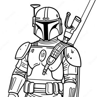 Boba Fett In Battle Armor Coloring Page 15741-13313