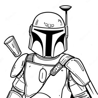 Boba Fett In Battle Armor Coloring Page 15741-13314