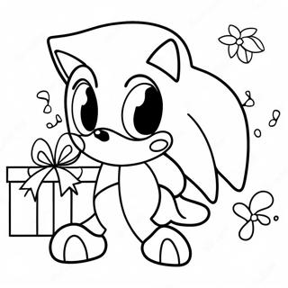 Christmas Sonic Coloring Page 15760-13328