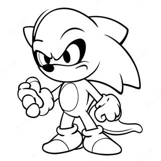 Sonic The Hedgehog In Santa Hat Coloring Page 15761-13331