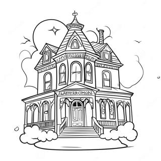 Haunted Mansion Coloring Pages