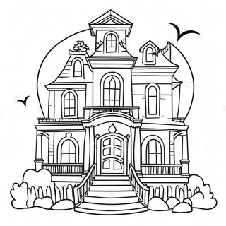 Haunted Mansion Coloring Page 15800-13358