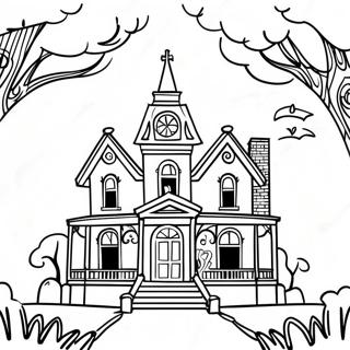 Haunted Mansion Coloring Page 15800-13359