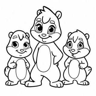 Alvin And The Chipmunks Coloring Pages