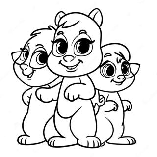 Alvin And The Chipmunks Coloring Page 1581-1263