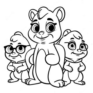 Alvin And The Chipmunks Coloring Page 1581-1264