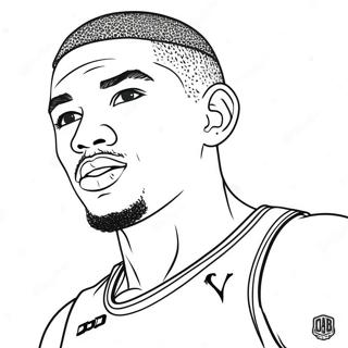 Jayson Tatum Coloring Page 15820-13376