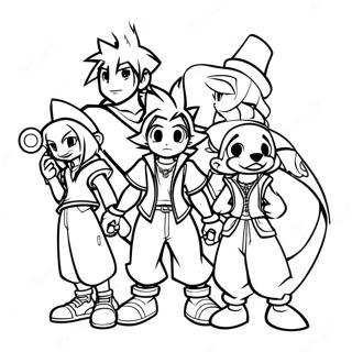 Kingdom Hearts Coloring Pages