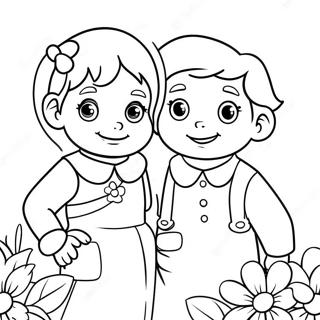 Charlotte And Wilbur Friendship Coloring Page 15861-13409