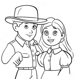 Charlotte And Wilbur Friendship Coloring Page 15861-13411