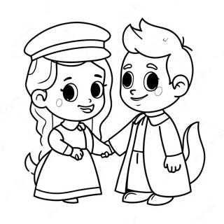 Charlotte And Wilbur Friendship Coloring Page 15861-13412