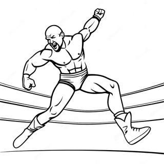 Wwe Wrestler Jumping On Opponent Coloring Page 15881-13427