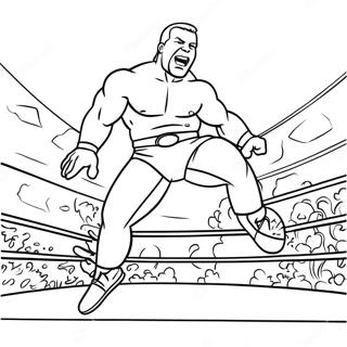 Wwe Wrestler Jumping On Opponent Coloring Page 15881-13428