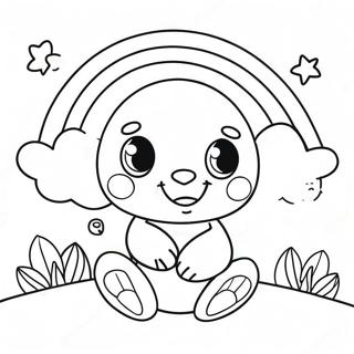 Cute Rainbow Friends Red Character Coloring Page 15902-13435