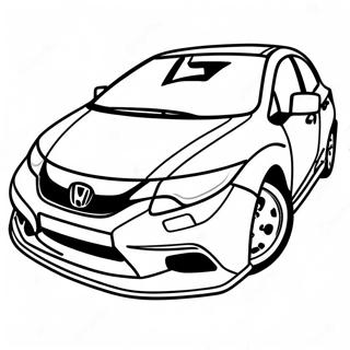 Honda Civic Coloring Page 15921-13446