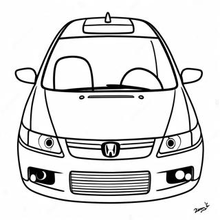 Honda Civic Coloring Page 15921-13448