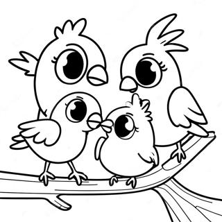 Colorful Rio Birds Coloring Page 1592-1273