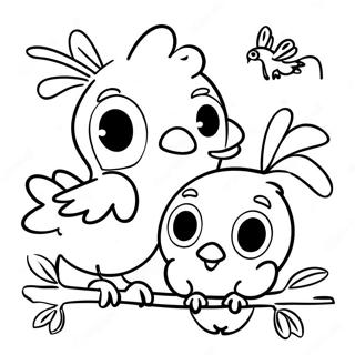 Colorful Rio Birds Coloring Page 1592-1275