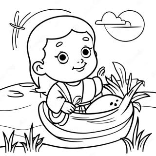 Baby Moses Coloring Pages