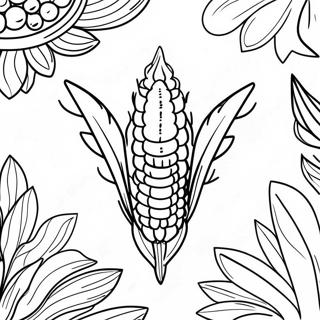 Ffa Emblem With Corn Coloring Page 16002-13514