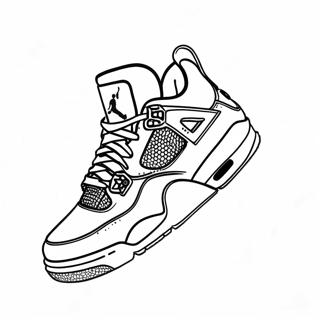 Jordan 4 Sneaker Coloring Page 1601-1278