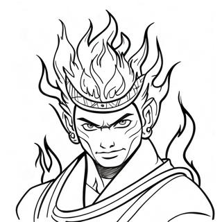 Dabi With Flames Coloring Page 16022-13531