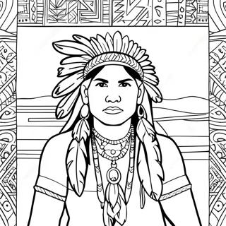 Native American Heritage Month Coloring Page 16041-13543