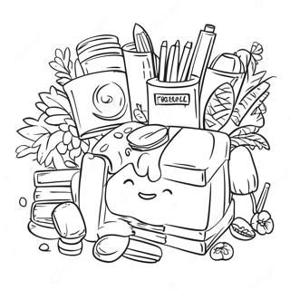 Friends Art Lab Banner Coloring Page 16091-13584