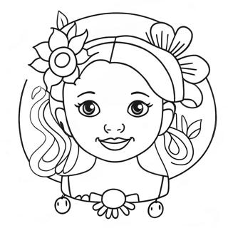 Flower Girl Coloring Page 16101-13590