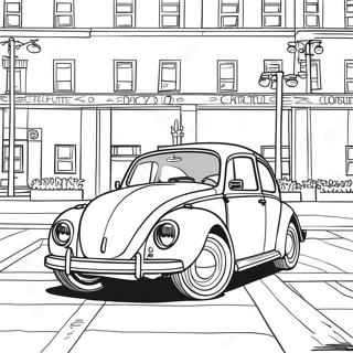 Classic Volkswagen Beetle Coloring Page 16122-13609