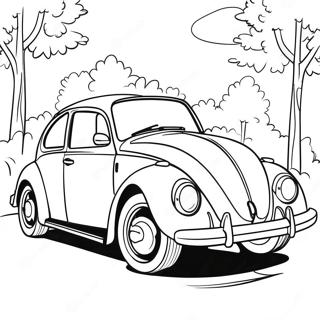 Classic Volkswagen Beetle Coloring Page 16122-13612