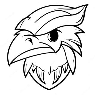 Baltimore Ravens Mascot Coloring Page 16172-13652