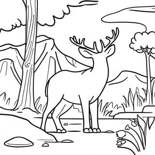 Majestic National Park Wildlife Coloring Page 16182-13657