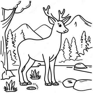 Majestic National Park Wildlife Coloring Page 16182-13658