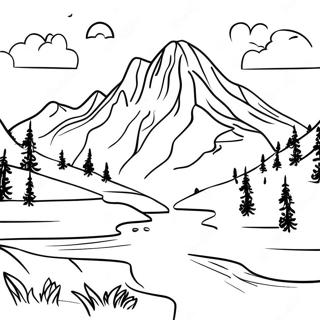 Realistic Landscape Coloring Pages