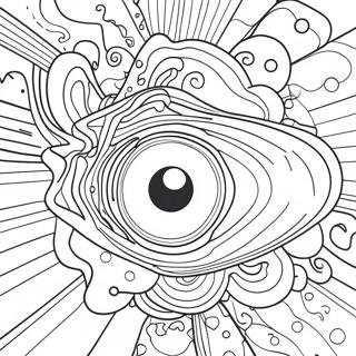 Colorful Galaxy With Black Hole Coloring Page 16222-13692